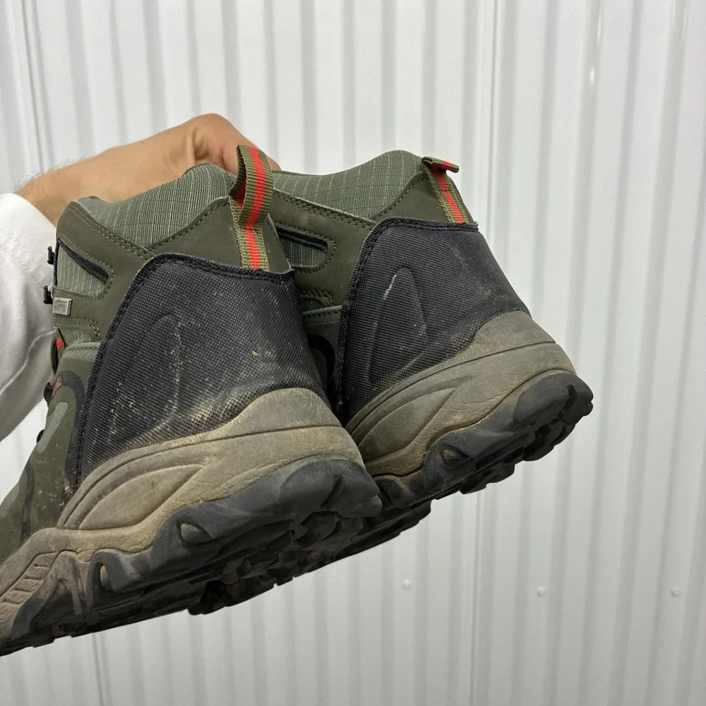 Nortiv 8 Men's Ankle High Waterproof Hiking Boots Outdoor Green Shoes Size 10.5M